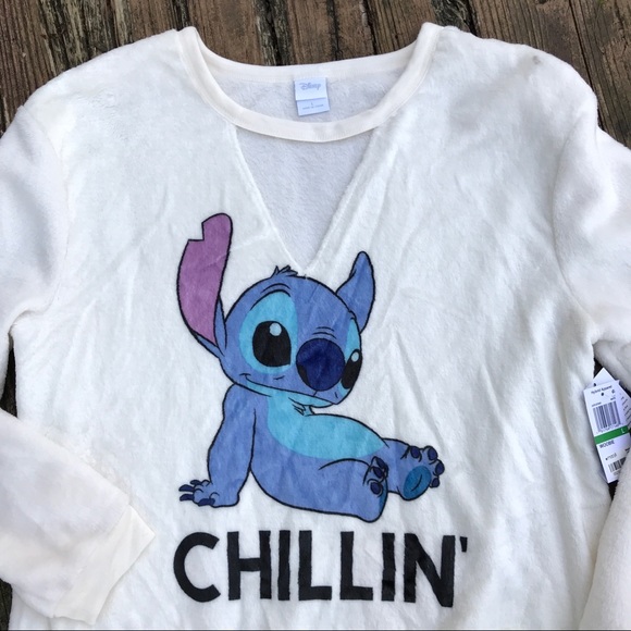 NWT Disney Stitch “Chillin” Plush Top - Picture 2 of 10